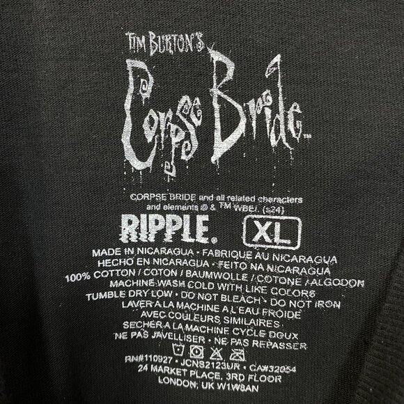 Tim Burton's Corpse Bride Emily The Corpse Bride Tee XL - Picture 4 of 4